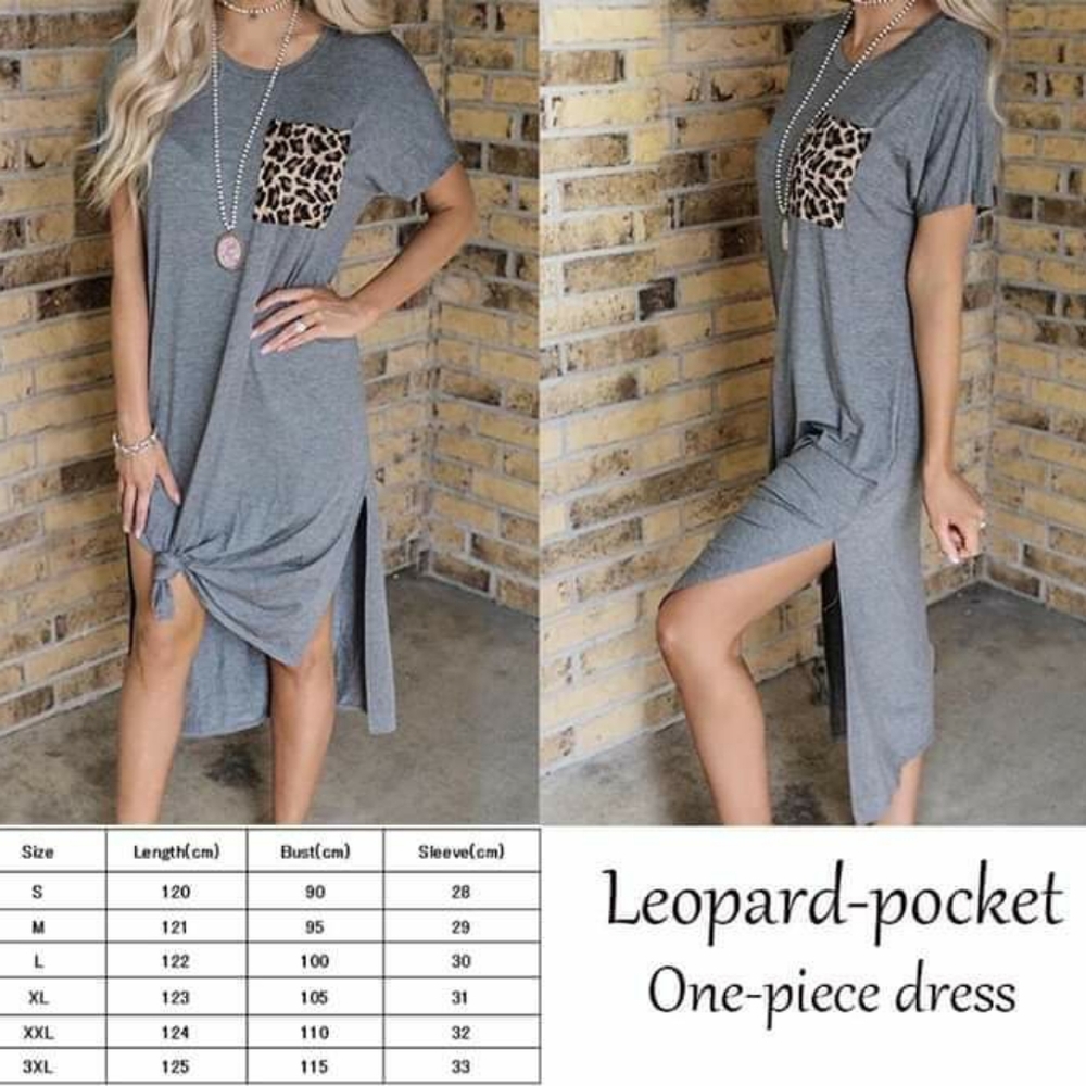 Leopard pocket dress